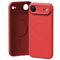Mercury Semi-Silicone MagSafe-kompatibilis tok iPhone Air - piros