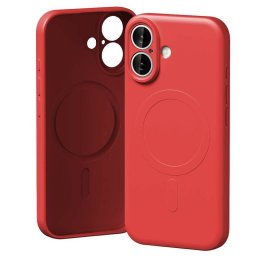 Mercury Semi-Silicone MagSafe-kompatibilis tok iPhone 17 - piros