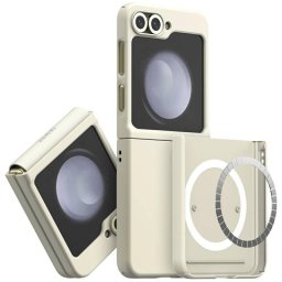 Araree Aero Flex M MagSafe-kompatibilis tok Samsung Galaxy Z Flip6/Flip7 FE - krémszín