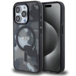 Tumi TUHMP15XTCAMK Frosted Camo Print MagSafe-kompatibilis tok iPhone 15 Pro Max - fekete