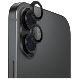 UNIQ Optix Aluminum Camera Lens Protector kamera lencse védő fólia fekete szegéllyel applikátorral iPhone 17