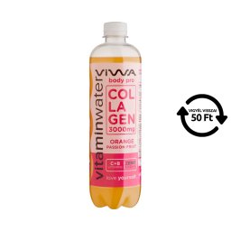 Viwa Vitaminwater Body Pro Collagen üdítőital VIGYÉL VISSZA flakonban 600ml