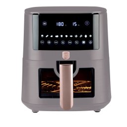 Berlinger Haus Air Fryer / forrólevegős sütő ablakkal 8 literes 1650W Taupe Collection BH/9608