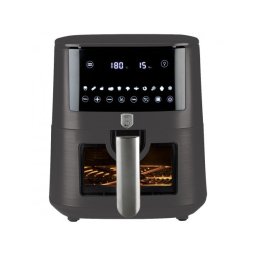 Berlinger Haus Air Fryer / forrólevegős sütő ablakkal 8 literes 1650W Anthracite Collection BH/9609