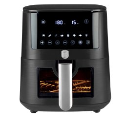 Berlinger Haus Air Fryer / forrólevegős sütő ablakkal 5 literes 1400W Anthracite Collection BH/9711