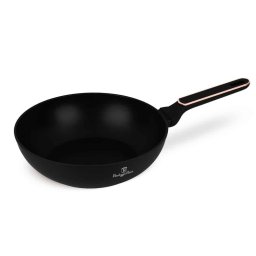 Berlinger Haus Wok serpenyő 28 cm alu 3 rétegű titánpro bevonattal Black Rose Collection BH/8353