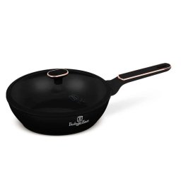 Berlinger Haus Serpenyő mély fedővel 24 cm alu 3 rétegű titánpro bevonattal Black Rose Collection BH/8352