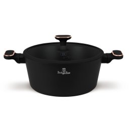 Berlinger Haus Lábas fedővel 28 cm alu 3 rétegű titánpro bevonattal Black Rose Collection BH/8359