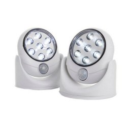 Forgó 7 LED-es lámpa mozgásérzékelővel