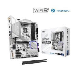 ASRock MB Sc LGA1851 Z890 PRO RS WIFI FEHÉR, Intel Z890, 4xDDR5, 1xHDMI, WI-FI