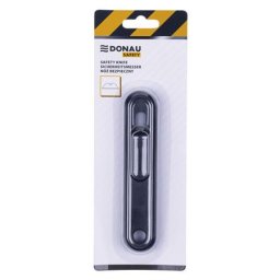 DONAU Univerzális kés, cserélhető pengével, 18 mm, DONAU "Safety", fekete