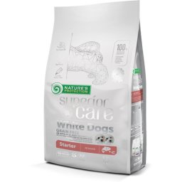 Nature's Protection Superior Care White Dogs Starter Grain Free Salmon All Breeds 1.5kg