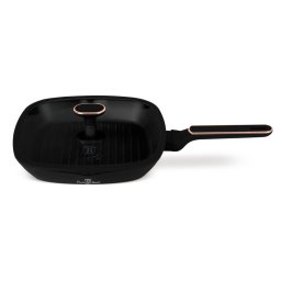 Berlinger Hause Grill serpenyő fedővel 28 cm alu 3 rétegű titánpro bevonattal Black Rose Collection BH/8355