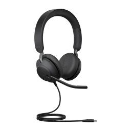 Jabra Evolve2 40 SE/Stereo/USB-C/Wire/Fekete