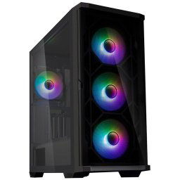 Zalman Z10 Duo / ATX / 4x120 mm ARGB ventilátor / 2xUSB 3.0 / USB-C / edzett üveg