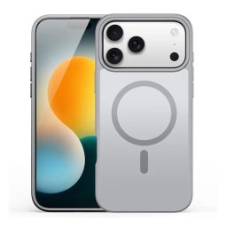 DUX DUCIS YIND szilikon telefonvédő (ütésállóság, kameravédő, matt, MagSafe) VILÁGOSSZÜRKE Apple iPhone 17 Pro Max