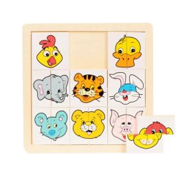 Fa Puzzle felező, párosító játék Csibés B