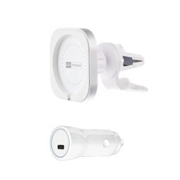 ER POWER AUTÓSZELLŐZTETŐ tartó MagSafe töltőhöz 20W-os autós töltő - fehér