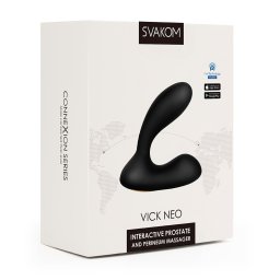 Svakom - Vick Neo interaktív okos análvibrátor (fekete) (APP-os)