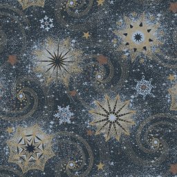 Karácsonyi Stars And Twirls Navy szalvéta 20 db-os 33x33 cm