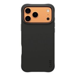 PANZERGLASS CARE SAMBA szilikon telefonvédő (ütésállóság, légpárnás sarok, kameravédő, MagSafe) FEKETE Apple iPhone 17 Pro Max