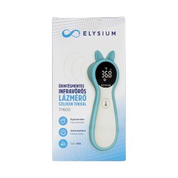 Elysium TP600 érintésmentes infravörös digitális lázmérő kék szilikon tokkal 1x