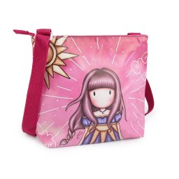 Lányka kézitáska crossbody 23x22 cm nyomtatott mintával