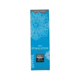 HOT Shiatsu Joyful - folyékony vibrátor stimuláló krém nőknek (menta, 30 ml)