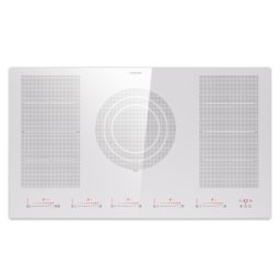 Klarstein Masterzone 90 Flex, indukciós főzőlap, max. 12 600 W, beépített, 5 zóna, 2 Flex zóna, ThermoBoost technológia, Smart Flex (CP14-Mstrzone-90F-WH)