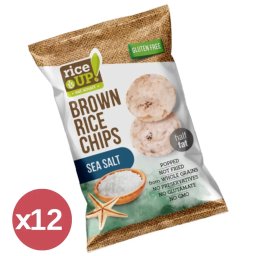 Rice UP! Tengeri sós barna rizs chips 12X60 g