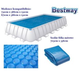 Bestway 703x336cm-es szolár takaró BW 58228