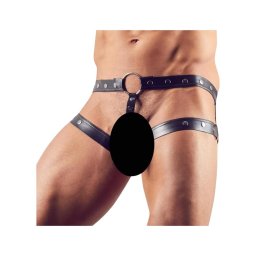 Svenjoyment - hám péniszgyűrűvel (fekete) - M/L
