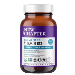 New Chapter Fermentált vegán B-12 Vitamin, 30 db - szavatossági idő: 2026.08.31.