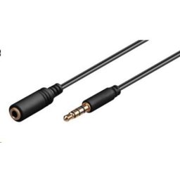 PREMIUMCORD kábel Jack 3, 5mm 4 pin M/F 1m az Apple iPhone, iPad, iPod számára