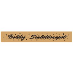 Vállszalag, arany, Boldog születésnapot felirattal