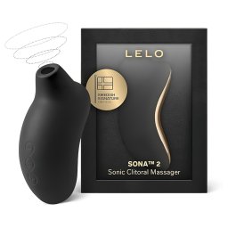 LELO Sona 2 - hanghullámos, vízálló csiklóizgató (fekete)