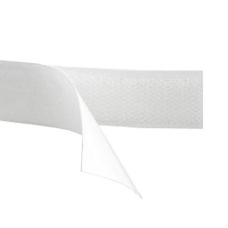 Öntapadós tépőzár horog 20 mm széles fehér