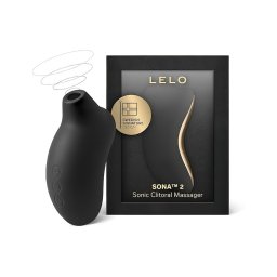 LELO Sona 2 - hanghullámos, vízálló csiklóizgató (fekete)