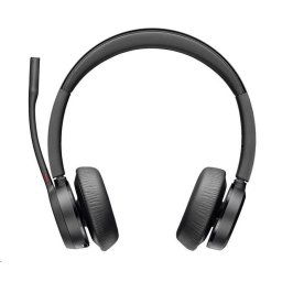 Poly Voyager 4320 vezeték nélküli fejhallgató, BT700 USB-A adapter, sztereó, töltőállvány