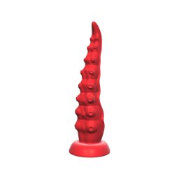 Monster Fuck - tapadókorongos polipkar vibrátor távirányítóval (piros)