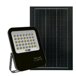 Avide LED Szolár Reflektor 50W CW 6400K különálló napelemmel, távirányítóval