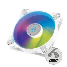 ARCTIC P12 PWM PST A-RGB (fehér) 0dB - 120mm-es nyomásoptimalizált ventilátor