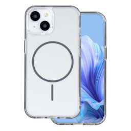 Szilikon telefonvédő (ultravékony, műanyag hátlap, MagSafe, légpárnás sarok) SÖTÉTSZÜRKE Samsung Galaxy A56 5G (SM-A566), Galaxy A36 5G (SM-A366)