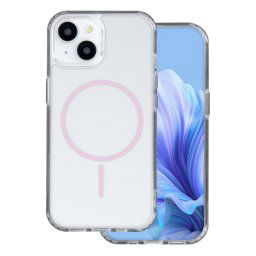 Szilikon telefonvédő (ultravékony, műanyag hátlap, MagSafe, légpárnás sarok) RÓZSASZÍN Samsung Galaxy A56 5G (SM-A566), Galaxy A36 5G (SM-A366)