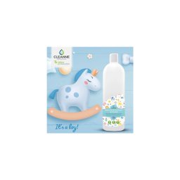 Mosógél 1 liter (20 mosás) fehér és színes ruhákhoz Cleanne_Baba-Mama Its a boy