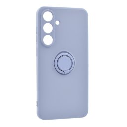 Szilikon telefonvédő (tartógyűrű, mikrofiber plüss belső, mágneses, kameravédő) LILA Samsung Galaxy S25 FE (SM-S731)