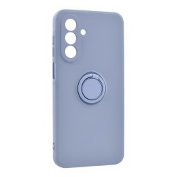 Szilikon telefonvédő (tartógyűrű, mikrofiber plüss belső, mágneses, kameravédő) LILA Samsung Galaxy A17 5G (SM-A176)