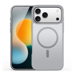 DUX DUCIS YIND szilikon telefonvédő (ütésállóság, kameravédő, matt, MagSafe) VILÁGOSSZÜRKE Apple iPhone 17 Pro
