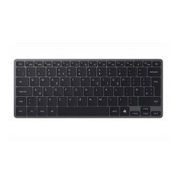 SAMSUNG bluetooth billentyűzet (univerzális, asztali tartó, QWERTY, angol nyelvű, EJ-B7800) FEKETE