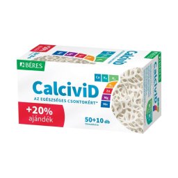 Béres CalciviD 7 étrend-kiegészítő filmtabletta (50+10)x